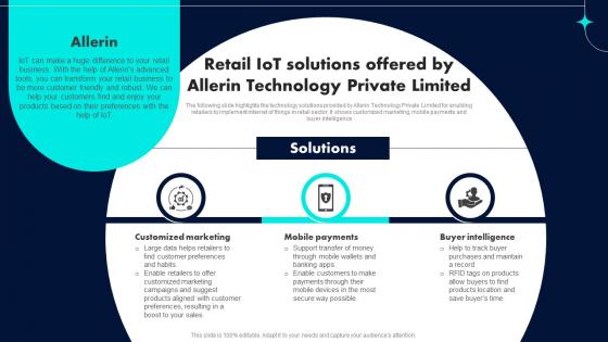 Retail IoT Solutions Offered By Allerin Technology Retail Industry Adoption Of IoT Technology