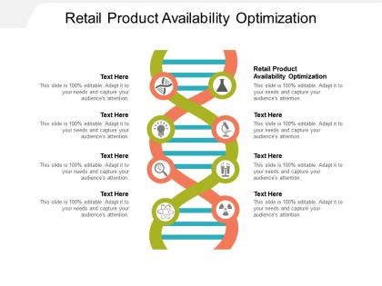 Retail product availability optimization ppt powerpoint presentation show design templates cpb