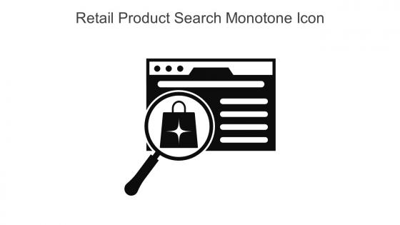 Retail Product Search Monotone Icon In Powerpoint Pptx Png And Editable Eps Format