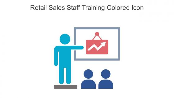 Retail Sales Staff Training Colored Icon In Powerpoint Pptx Png And Editable Eps Format