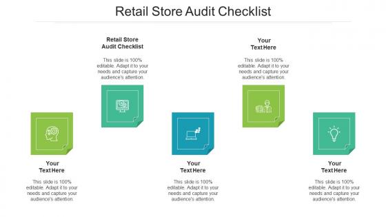 Retail Store Audit Checklist Ppt Powerpoint Presentation Inspiration Grid Cpb