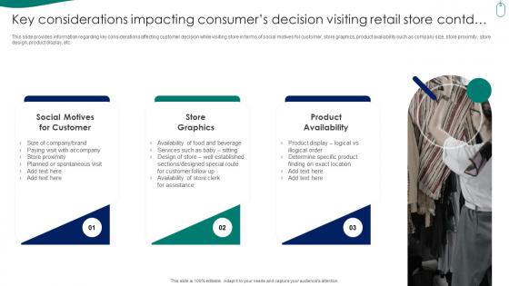 Retail Store Experience Key Considerations Impacting Consumers Decision Visiting Retail Store Contd