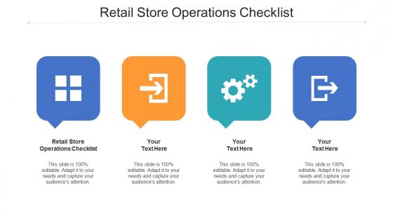 Retail store operations checklist ppt powerpoint presentation visual aids outline cpb