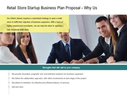 Retail store startup business plan proposal why us ppt powerpoint gridlines