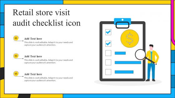 Retail Store Visit Audit Checklist Icon