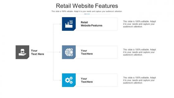 Retail website features ppt powerpoint presentation show icon cpb