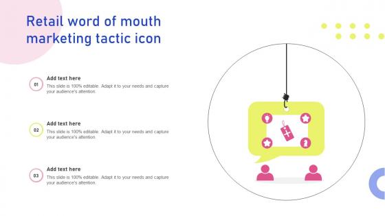 Retail Word Of Mouth Marketing Tactic Icon