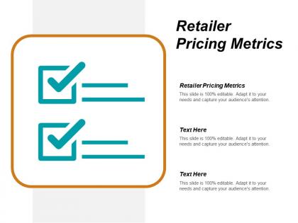 Retailer pricing metrics ppt powerpoint presentation show model cpb