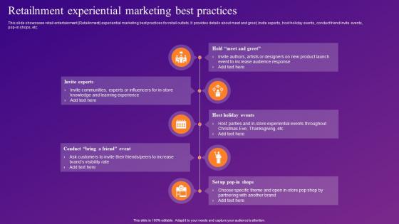 Retailnment Experiential Marketing Best Practices Increasing Brand Outreach Through Experiential MKT SS V