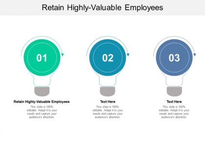 Retain highly valuable employees ppt powerpoint presentation outline icons cpb