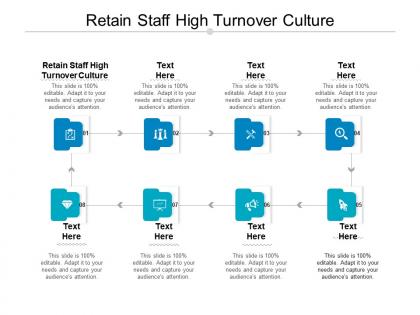Retain staff high turnover culture ppt powerpoint presentation styles graphics tutorials cpb