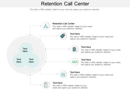 Retention call center ppt powerpoint presentation portfolio display cpb