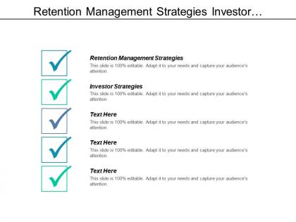 Retention management strategies investor strategies retail pricing analysis cpb
