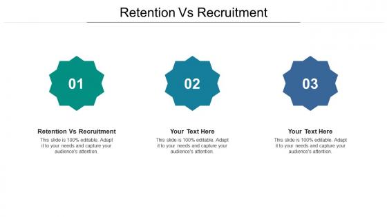 Retention vs recruitment ppt powerpoint presentation visual aids summary cpb