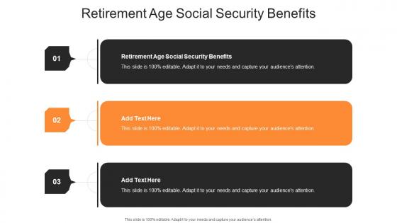 Retirement Age Social Security Benefits In Powerpoint And Google Slides Cpb