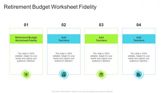 Retirement Budget Worksheet Fidelity In Powerpoint And Google Slides Cpb