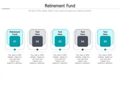 Retirement fund ppt powerpoint presentation model file formats cpb