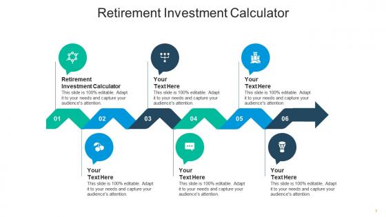 Retirement investment calculator ppt powerpoint presentation gallery format cpb