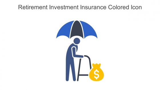 Retirement Investment Insurance Colored Icon In Powerpoint Pptx Png And Editable Eps Format