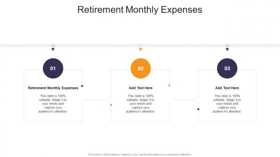 Retirement Monthly Expenses In Powerpoint And Google Slides Cpb
