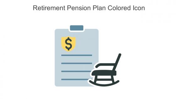 Retirement Pension Plan Colored Icon In Powerpoint Pptx Png And Editable Eps Format