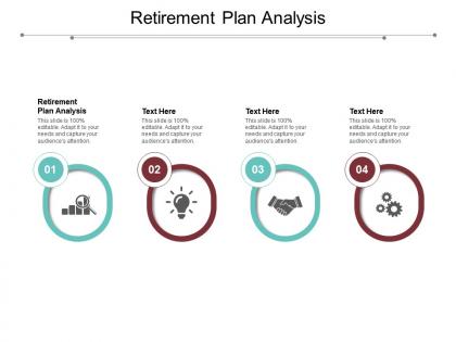 Retirement plan analysis ppt powerpoint presentation portfolio graphics cpb