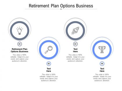 Retirement plan options business ppt powerpoint presentation icon deck cpb