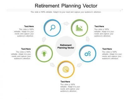 Retirement planning vector ppt powerpoint presentation summary graphic images cpb