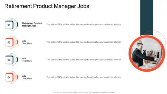 Retirement Product Manager Jobs In Powerpoint And Google Slides Cpb