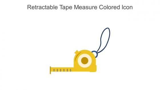 Retractable Tape Measure Colored Icon In Powerpoint Pptx Png And Editable Eps Format