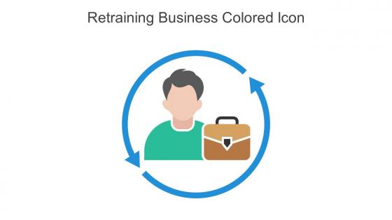 Retraining Business Colored Icon In Powerpoint Pptx Png And Editable Eps Format