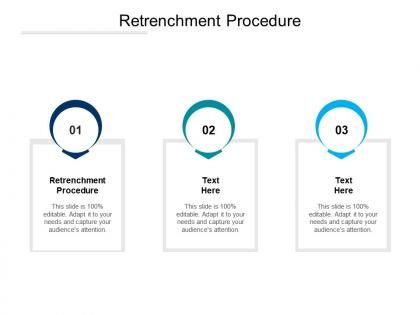 Retrenchment procedure ppt powerpoint presentation infographics tips cpb