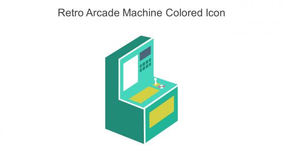 Retro Arcade Machine Colored Icon In Powerpoint Pptx Png And Editable Eps Format