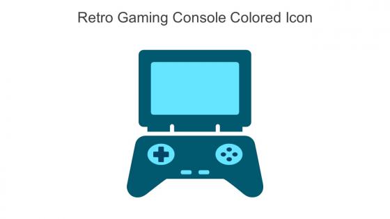 Retro Gaming Console Colored Icon In Powerpoint Pptx Png And Editable Eps Format