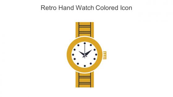 Retro Hand Watch Colored Icon In Powerpoint Pptx Png And Editable Eps Format