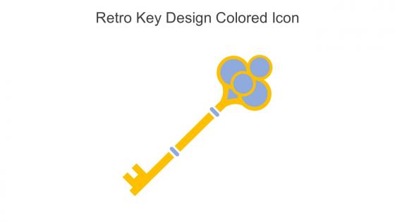 Retro Key Design Colored Icon In Powerpoint Pptx Png And Editable Eps Format