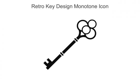 Retro Key Design Monotone Icon In Powerpoint Pptx Png And Editable Eps Format