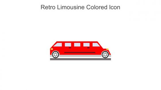 Retro Limousine Colored Icon In Powerpoint Pptx Png And Editable Eps Format