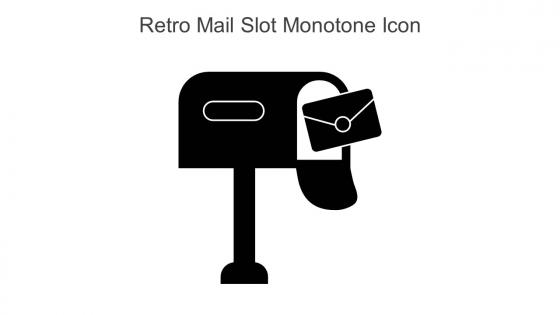 Retro Mail Slot Monotone Icon In Powerpoint Pptx Png And Editable Eps Format