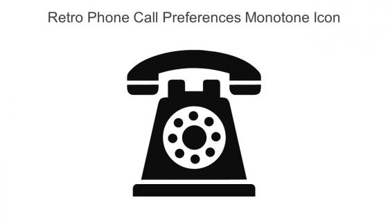 Retro Phone Call Preferences Monotone Icon In Powerpoint Pptx Png And Editable Eps Format