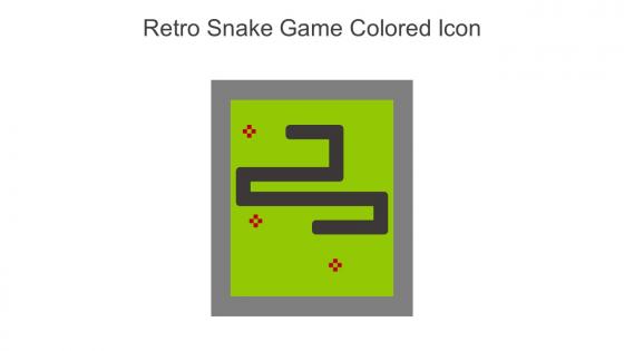 Retro Snake Game Colored Icon In Powerpoint Pptx Png And Editable Eps Format
