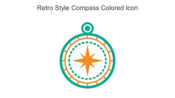 Retro Style Compass Colored Icon In Powerpoint Pptx Png And Editable Eps Format