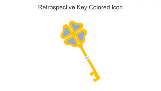 Retrospective Key Colored Icon In Powerpoint Pptx Png And Editable Eps Format