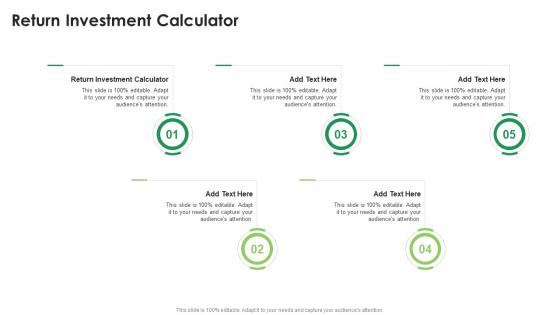 Return Investment Calculator In Powerpoint And Google Slides Cpb