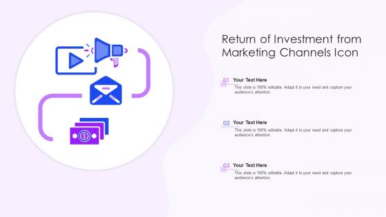 Return Of Investment From Marketing Channels Icon