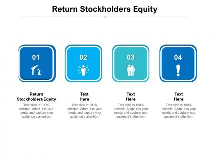Return stockholders equity ppt powerpoint presentation file inspiration cpb