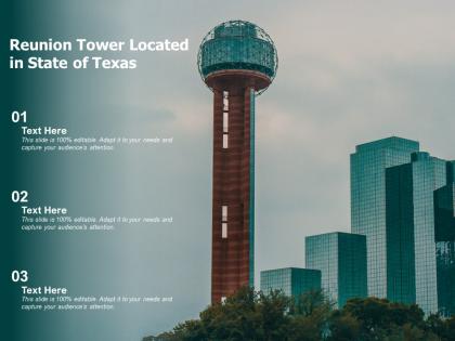 Reunion tower located in state of texas