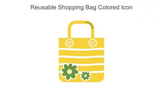 Reusable Shopping Bag Colored Icon In Powerpoint Pptx Png And Editable Eps Format