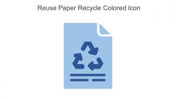 Reuse Paper Recycle Colored Icon In Powerpoint Pptx Png And Editable Eps Format