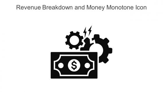 Revenue Breakdown And Money Monotone Icon In Powerpoint Pptx Png And Editable Eps Format